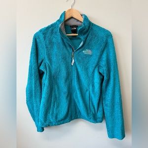 The North Face turquoise fleece osito jacket